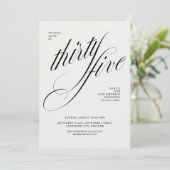 Funny 35th birthday einladung (Stehend Vorderseite)