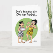 Funny 37. Geburtstag Gruß Karte (Vorderseite)