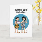 Funny 37. Geburtstag Karte (Gelbe Blume)