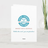 Funny 38. Geburtstag Gruß Karte (Rückseite)