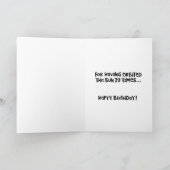 Funny 39. Geburtstag Karte (Innenseite)