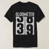 Funny 39 Years Old 39th Birthday Odometer Oldomete T-Shirt (Design vorne)