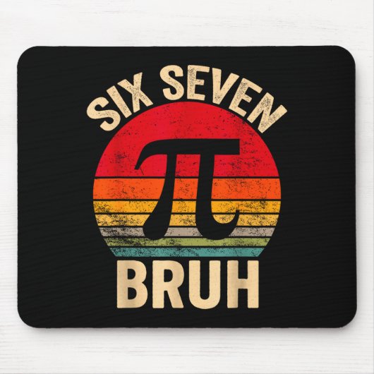 Funny 3.14 67 6 7 meme design cute math nerd gen z mousepad (Vorne)