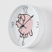 Funny 3 Cartoon Illustration Schweinejahr Geburtst Uhr (Winkel)
