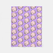 Funny 3 Cartoon Illustration Wählen Sie Farbe FB Fleecedecke (Vorderseite)