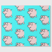 Funny 3 Cartoon Illustration Wählen Sie Farbgesche Geschenkpapier (Flach)