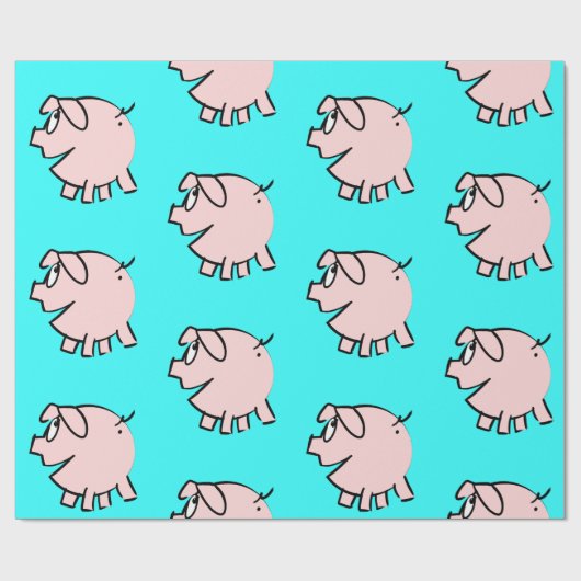 Funny 3 Cartoon Illustration Wählen Sie Farbgesche Geschenkpapier (Flach)