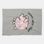 Funny 3 Cartoon Pig Jahr 2019 Küchentücher (Horizontal)