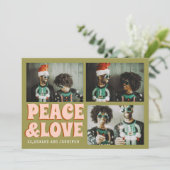 Funny 3 Foto Merry Xmas Niedlich Weihnachten Karte (Stehend Vorderseite)