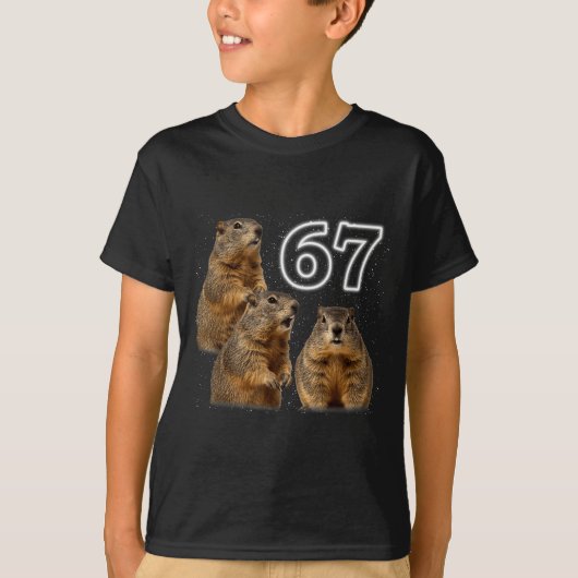Funny 3 Groundhog Howling At The Moon Parody Groun T-Shirt (Vorderseite)
