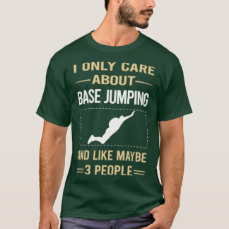 Funny 3 People Base Jumping T-Shirt