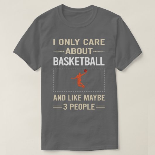 Funny 3 People Basketball T-Shirt (Design vorne)