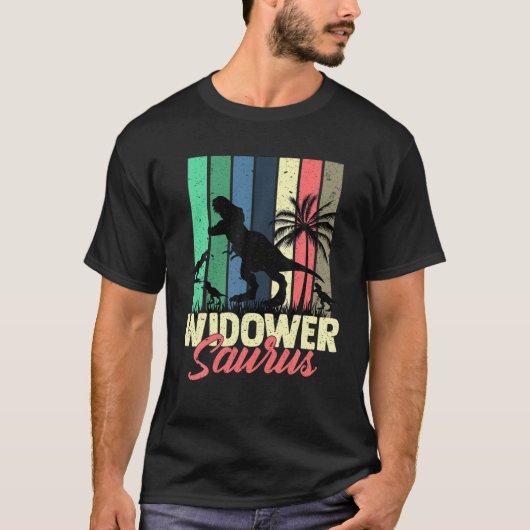 Funny 3 Rex Widower Saurus Family Dinosaur Widower T-Shirt (Vorderseite)