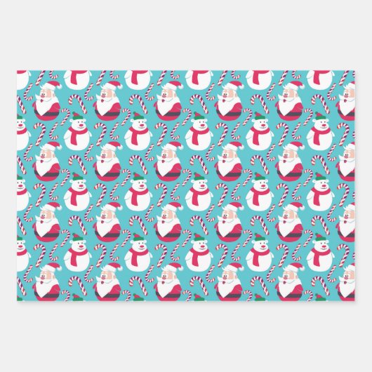 Funny 3 Sheets zu Weihnachten Thema Umschlagpapier Geschenkpapier Set (Vorderseite 3)