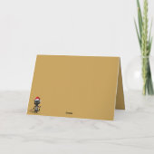 Funny 3am cat Christmas card Karte (Rückseite)