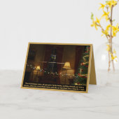 Funny 3am cat Christmas card Karte (Gelbe Blume)