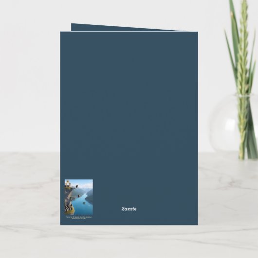 Funny 3D animal birthday card Karte (Rückseite)