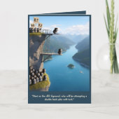 Funny 3D animal birthday card Karte (Vorderseite)