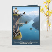 Funny 3D animal birthday card Karte (Gelbe Blume)