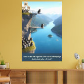Funny 3D art lemmings large canvas print Leinwanddruck (Insitu (Wohnzimmer))