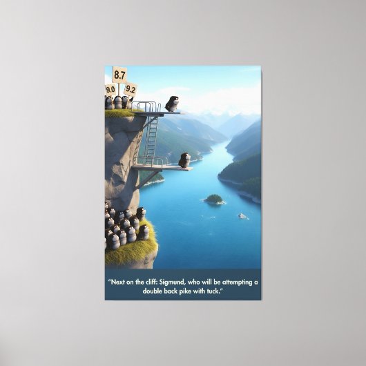 Funny 3D art lemmings large canvas print Leinwanddruck (Vorderseite)