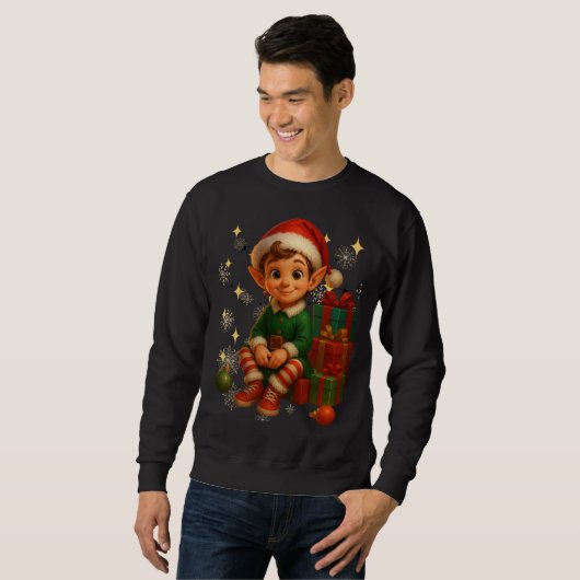 Funny 3D Cartoon Ugly Christmas Sweatshirt (Vorne ganz)