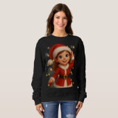 Funny 3D Cartoon Ugly Christmas Sweatshirt (Vorne ganz)