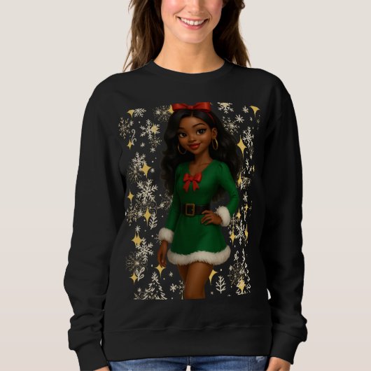 Funny 3D Cartoon Ugly Christmas Sweatshirt  (Vorderseite)