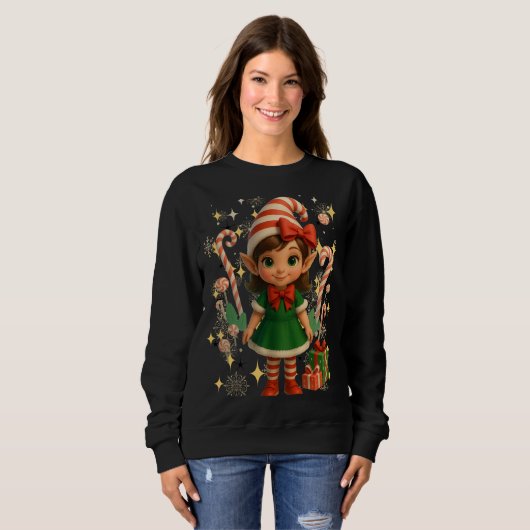 Funny 3D Cartoon Ugly Christmas Sweatshirt (Vorne ganz)