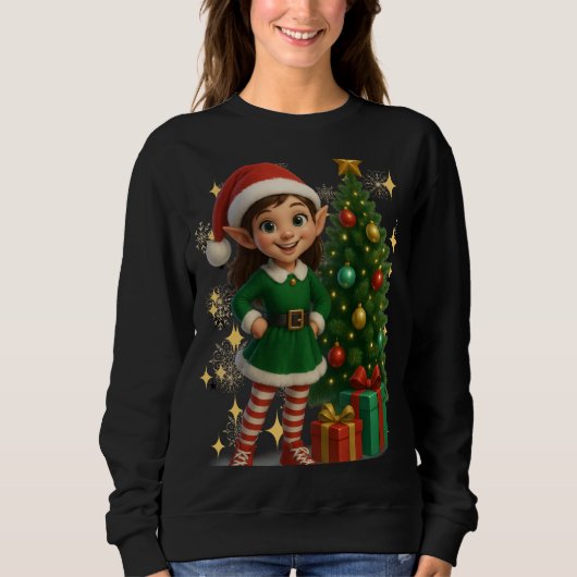 Funny 3D Cartoon Ugly Christmas Sweatshirt  (Vorderseite)