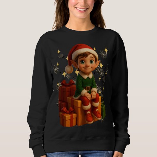 Funny 3D Cartoon Ugly Christmas Sweatshirt (Vorderseite)