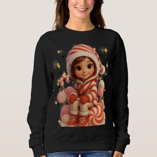 Funny 3D Cartoon Ugly Christmas Sweatshirt (Vorderseite)