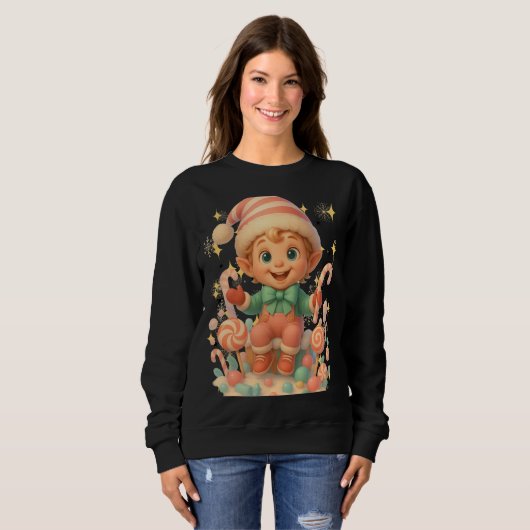 Funny 3D Cartoon Ugly Christmas Sweatshirt  (Vorne ganz)