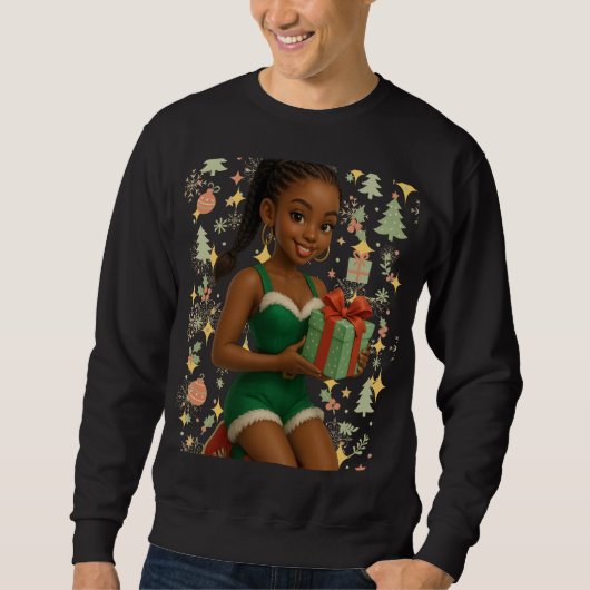 Funny 3D Cartoon Ugly Christmas Sweatshirt (Vorderseite)