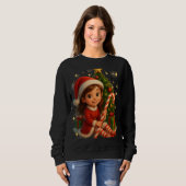 Funny 3D Cartoon Ugly Christmas Sweatshirt  (Vorne ganz)