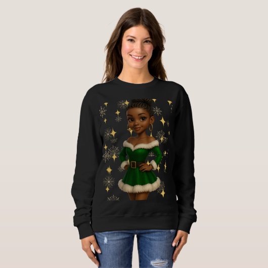 Funny 3D Cartoon Ugly Christmas Sweatshirt  (Vorne ganz)