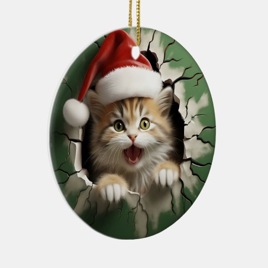 Funny 3d cat keramik ornament (Rechts)