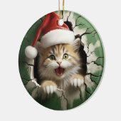 Funny 3d cat keramik ornament (Links)
