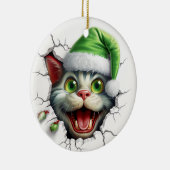 Funny 3d Cat Keramik Ornament (Rechts)