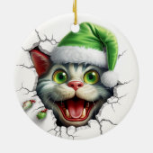 Funny 3d Cat Keramik Ornament (Hinten)