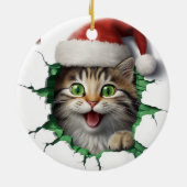 Funny 3d Cat Keramik Ornament (Hinten)