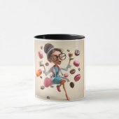 Funny 3D Illustration of a Stressed Doctor Tasse (Zentrum)
