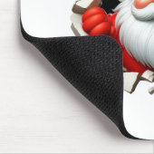 Funny 3D Santa Claus Christmas Holiday Design Mousepad (Ecke)