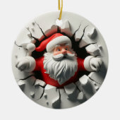 Funny 3d Santa Keramik Ornament (Vorne)
