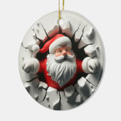 Funny 3d Santa Keramik Ornament (Links)