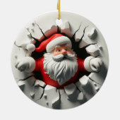 Funny 3d Santa Keramik Ornament (Hinten)
