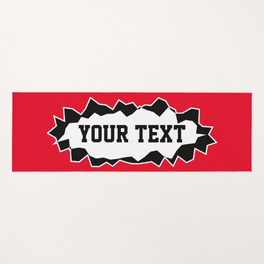 Funny 3D Yogmatte mit personalisiertem Namen oder  Yogamatte (Vorderseite (Horizontal))