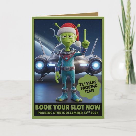 Funny 3I/ATLAS probing time card Karte (Vorderseite)