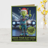 Funny 3I/ATLAS probing time card Karte (Gelbe Blume)