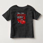 Funny 3rd Birthday Race Car Shirt design (Vorderseite)